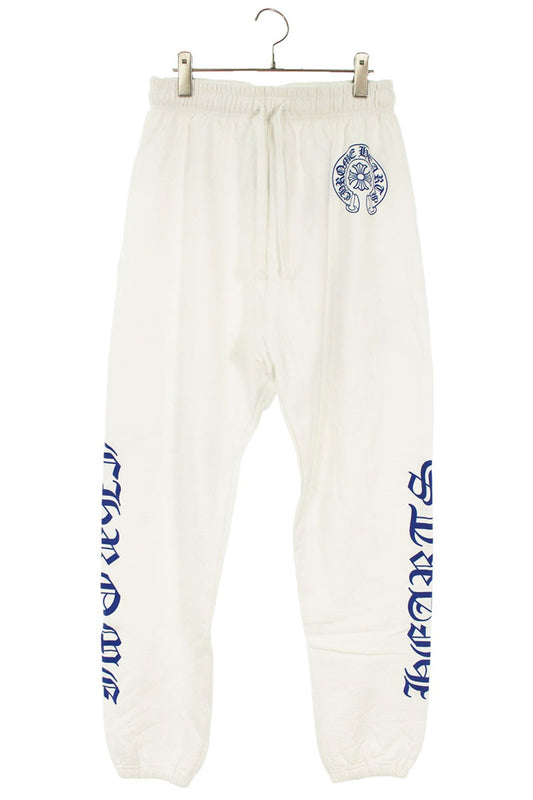 Chrome Hearts SWEAT PANTS Side Print White/Blue Size 32