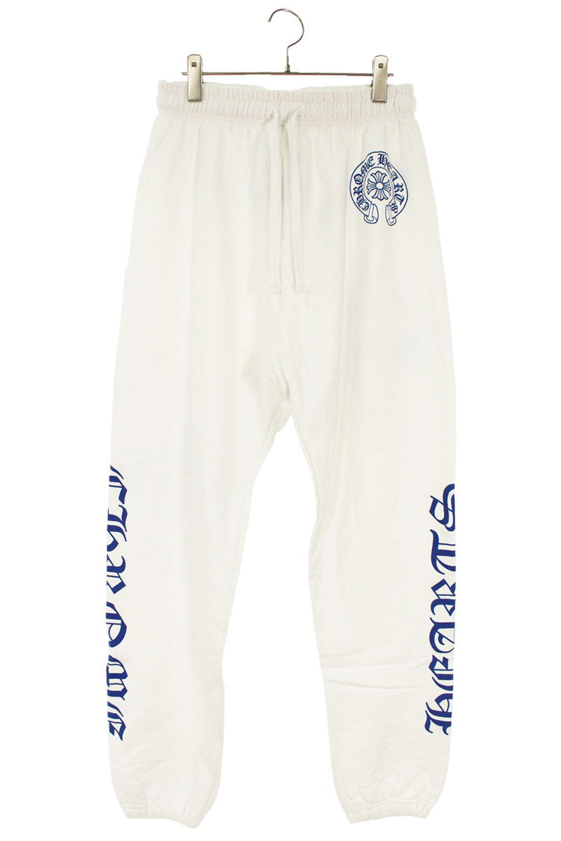 Chrome Hearts SWEAT PANTS Side Print White/Blue Size 32