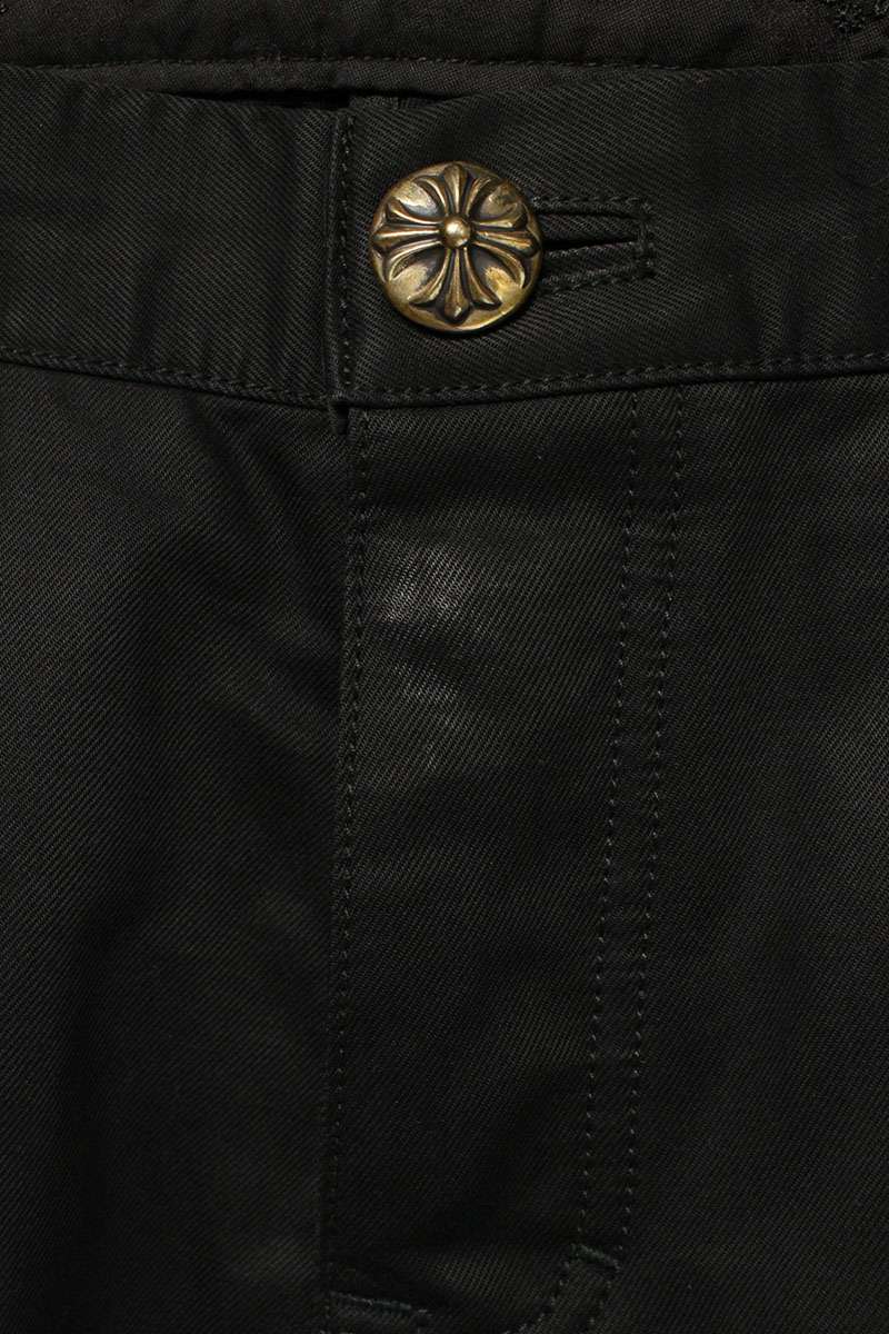 Chrome Hearts Cross Ball Button Chino Pants Black Size 36