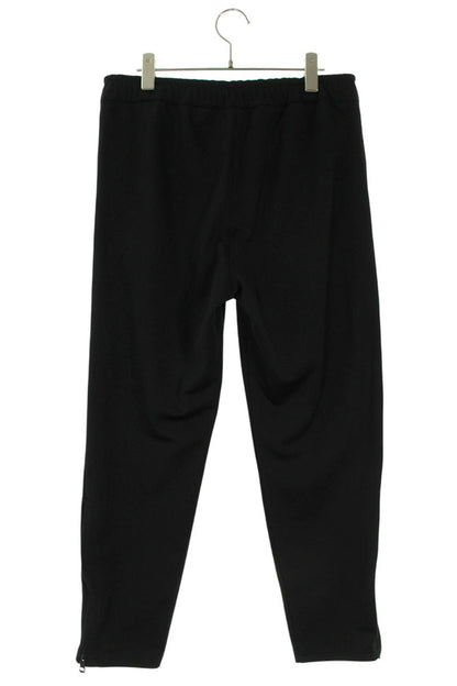 MONCLER Heart Logo Patch Hem Zip Track Pants Black Size 30