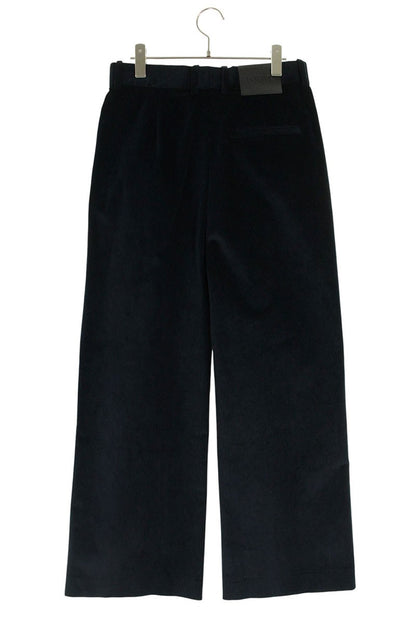LOEWE Knit Panel Corduroy Trousers Navy Blue Size 32