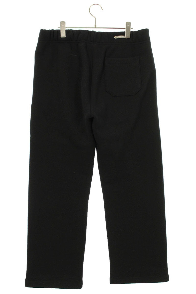 Chrome Hearts CH Logo Embroidery Cotton Pants Black Size 34