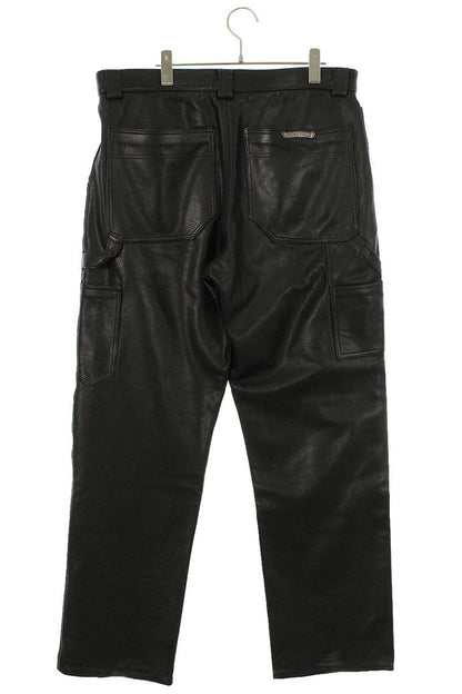 Chrome Hearts CARPENTER LTHR Cross Ball Button Flare Size 34