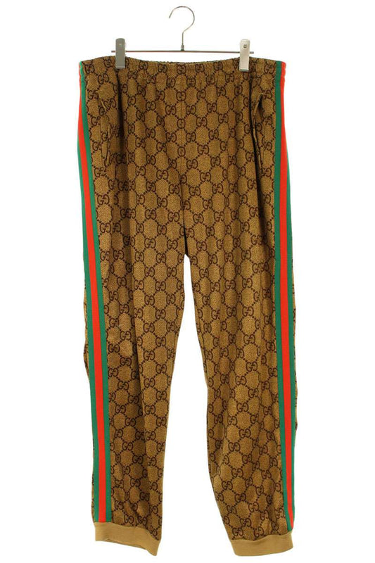GUCCI 523489 GG Monogram Technical Jersey Brown Size 38