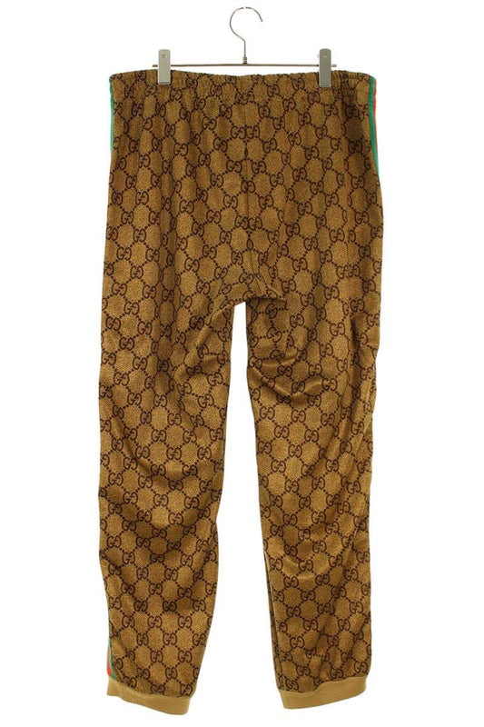 GUCCI 523489 GG Monogram Technical Jersey Brown Size 38