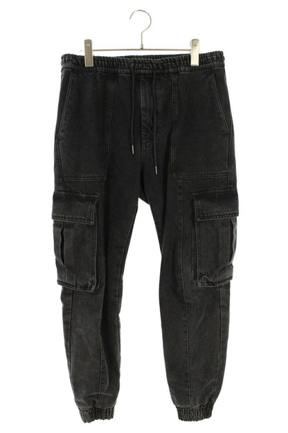 JUUN.J Distressed Cargo Jogger Denim Black Size 32