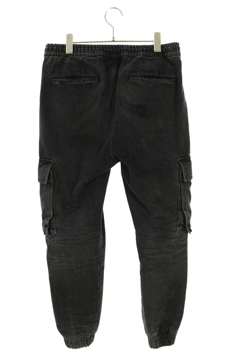 JUUN.J Distressed Cargo Jogger Denim Black Size 32