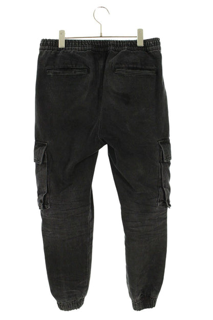 JUUN.J Distressed Cargo Jogger Denim Black Size 32
