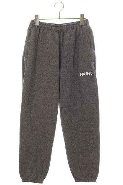 SEQUEL 25SS 25SS-PT Logo Print Sweatpants Gray Size 32