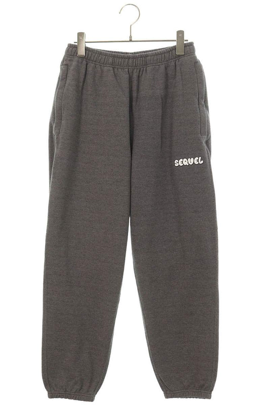 SEQUEL 25SS 25SS-PT Logo Print Sweatpants Gray Size 32