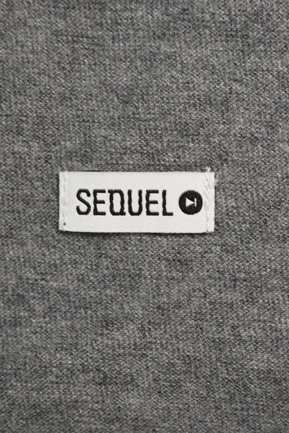 SEQUEL 25SS Cotton Blend Logo Print Sweatpants Gray Size 34
