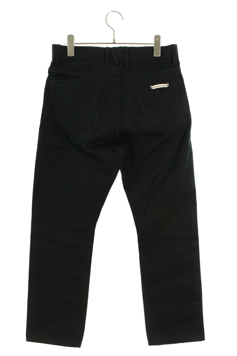 Chrome Hearts JEAN SL FLEURKNEE Cotton Button-Fly Size 30