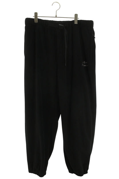 ENNOY Logo Embroidered Fleece Pants Black Size 36