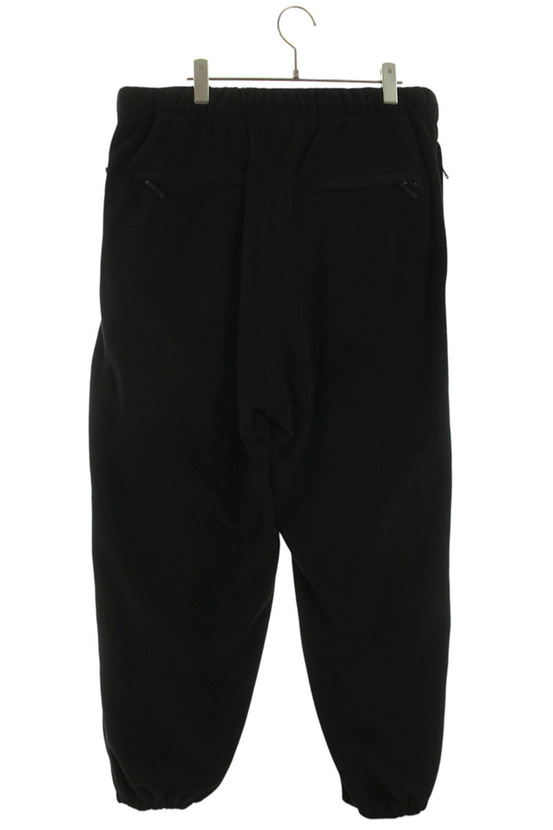 ENNOY Logo Embroidered Fleece Pants Black Size 36