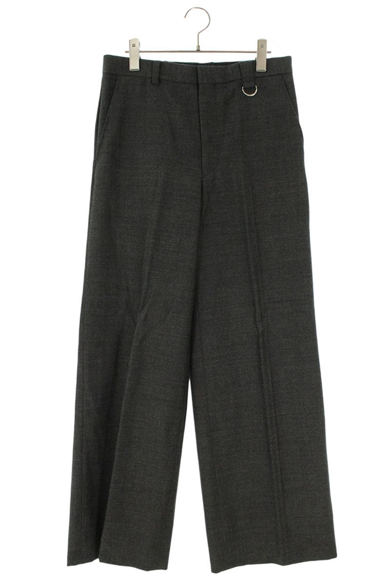 J.L. SULLIVAN 24AW Wool Gabardine Wide Trousers Gray Size 33