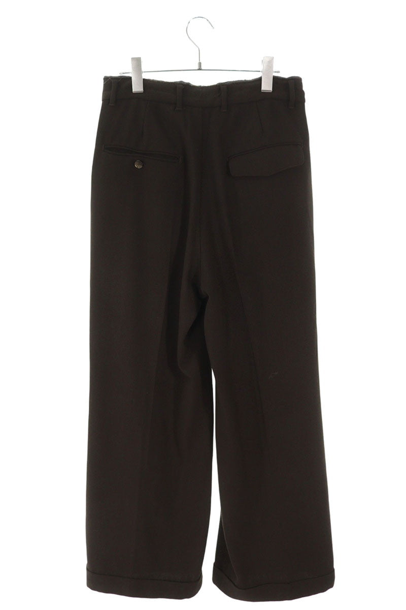 Bed j.w. Ford 25SS Wool Wide Long Pants Brown Size 0