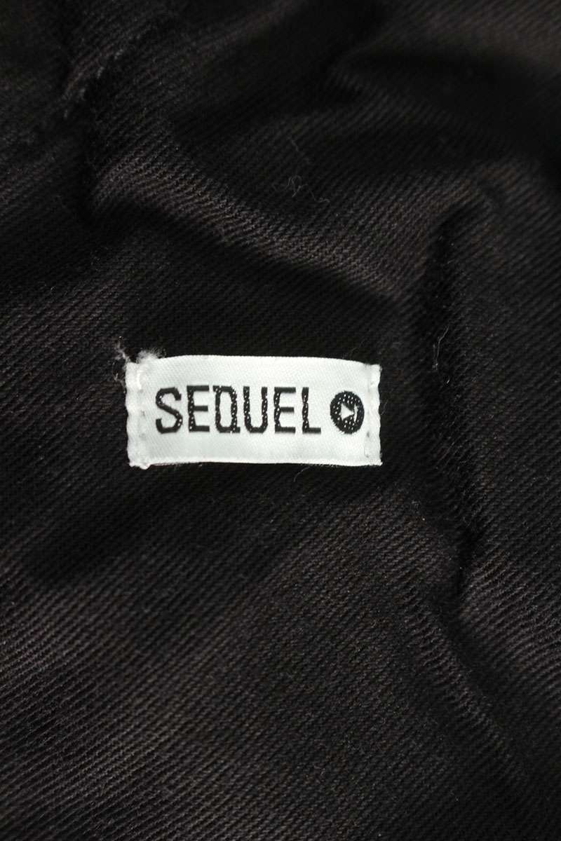 SEQUEL Logo Print Painter Pants Black Size 34