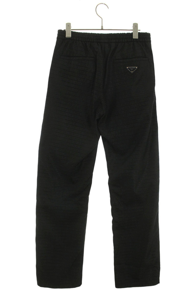 Prada Re-Nylon Triangle Logo Pants Black Size 28