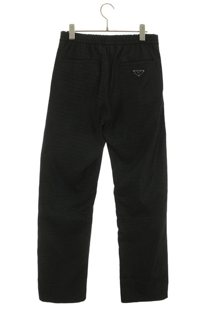 Prada Re-Nylon Triangle Logo Pants Black Size 28