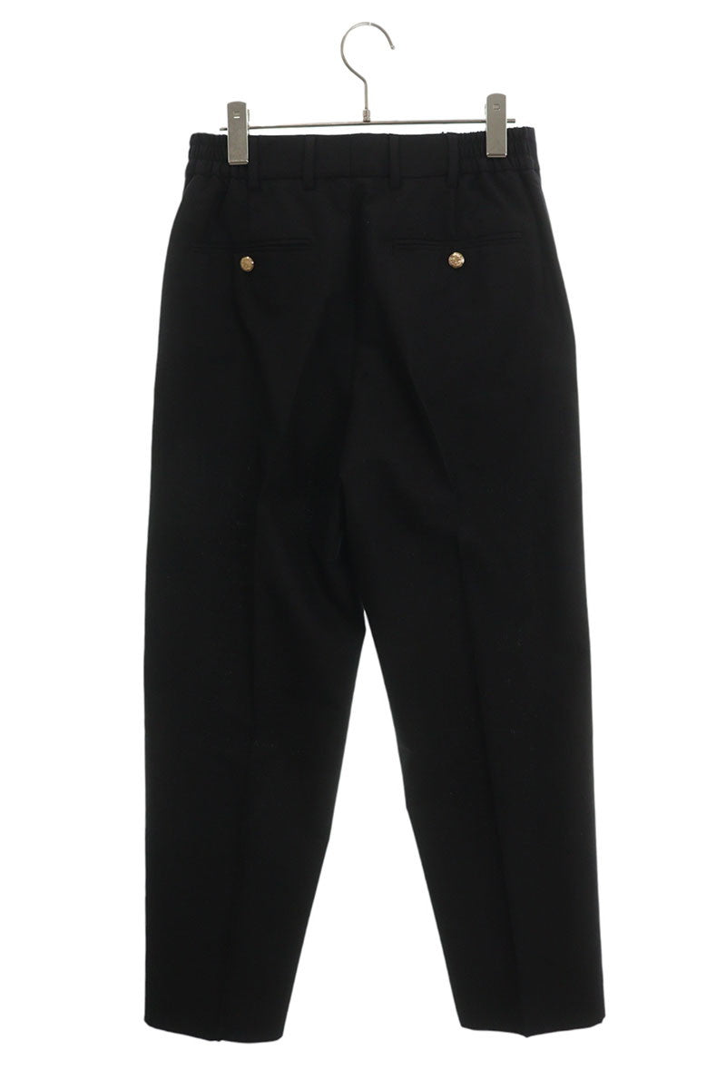GUCCI Wool Mohair Blend Slacks Pants Black Size 32