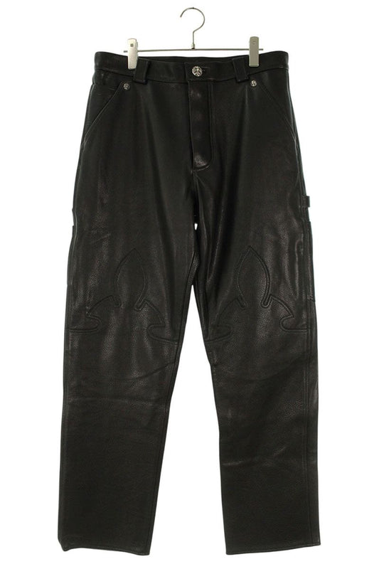 Chrome Hearts CARPENTER FLERKNEE LTHR Cross Button Size 32