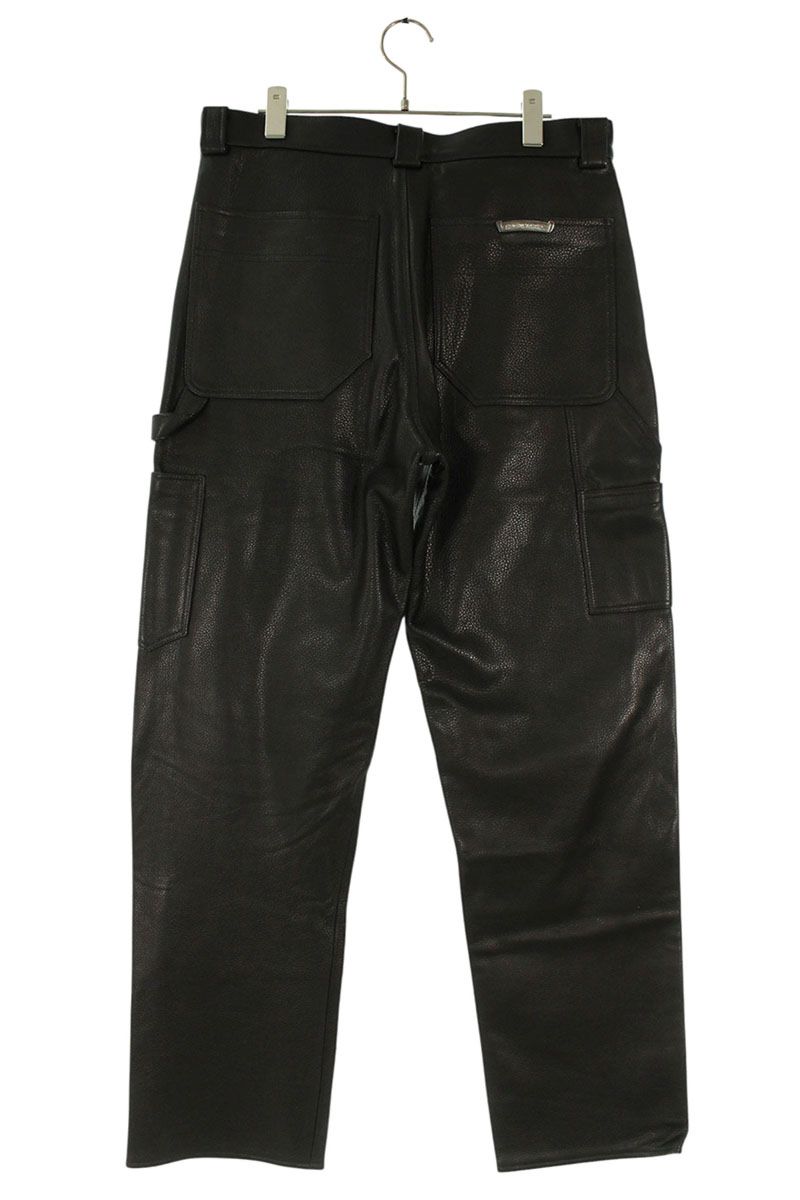 Chrome Hearts CARPENTER FLERKNEE LTHR Cross Button Size 32
