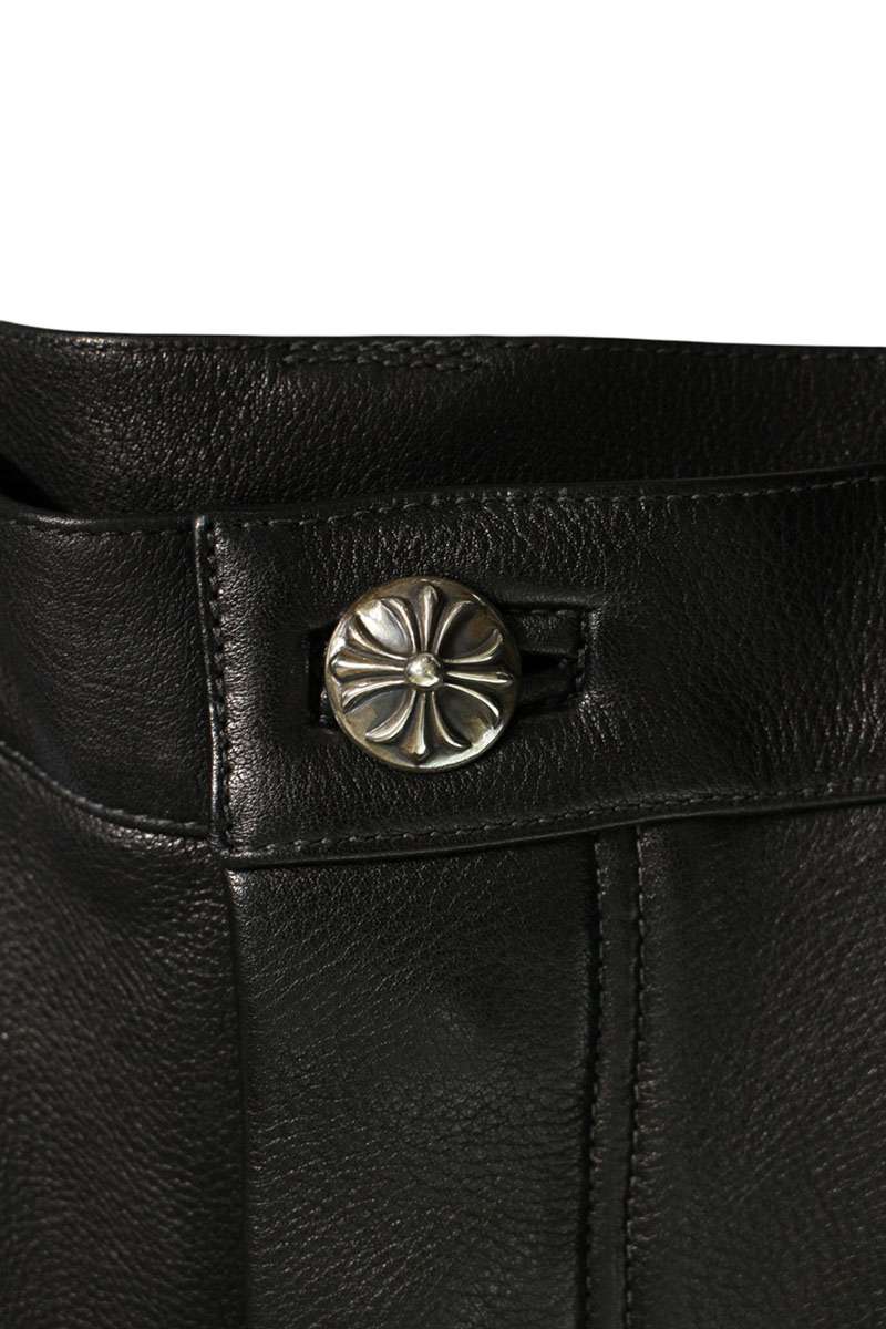 Chrome Hearts CARPENTER FLERKNEE LTHR Cross Button Size 32