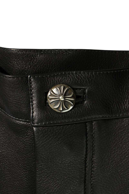 Chrome Hearts CARPENTER FLERKNEE LTHR Cross Button Size 32
