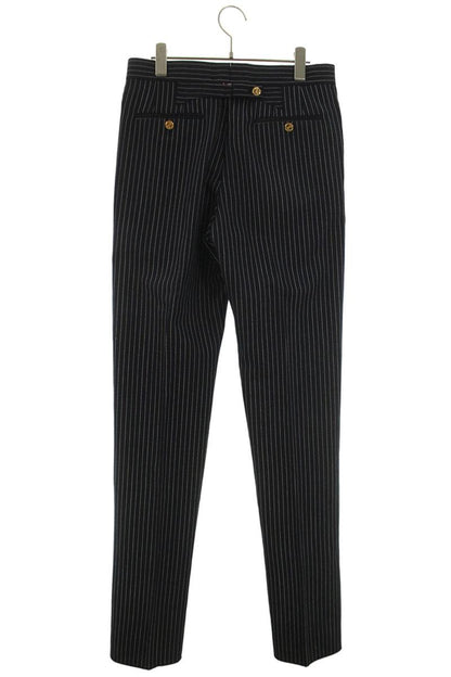 THOM BROWNE Stripe Wool Slacks Pants Navy/White Size 28