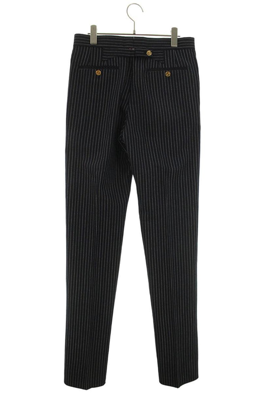 THOM BROWNE Stripe Wool Slacks Pants Navy/White Size 28