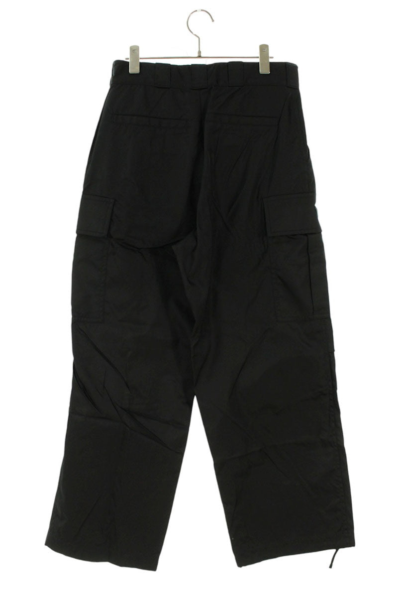 PRADA RE-NYLON Logo Plate Wide Cargo Pants Black Size 28