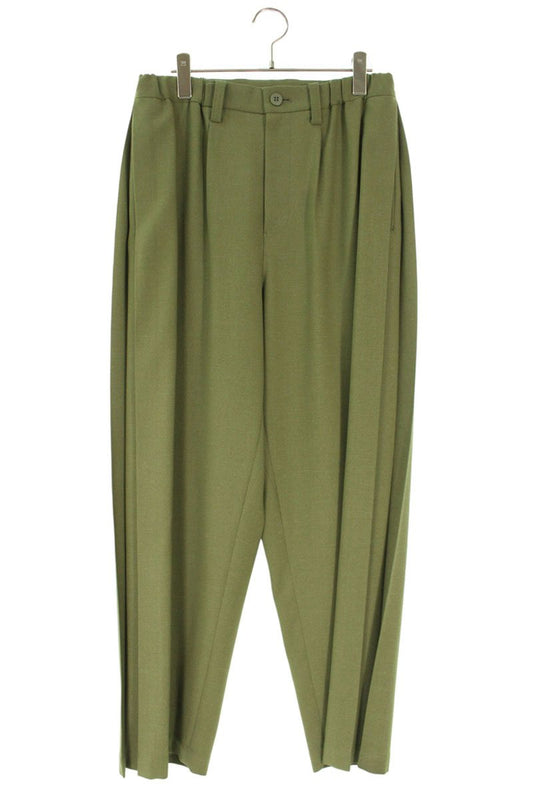 IM MEN Side Pleat Pants Green Polyester Blend Size 32