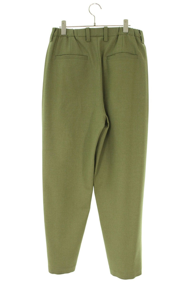 IM MEN Side Pleat Pants Green Polyester Blend Size 32
