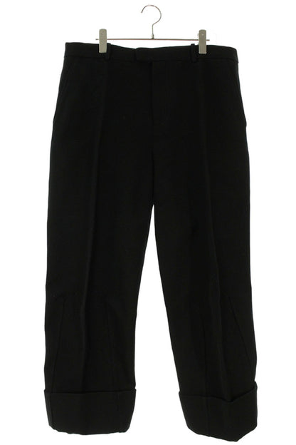 Bottega Veneta Roll-up Cotton Trousers Black Size 38