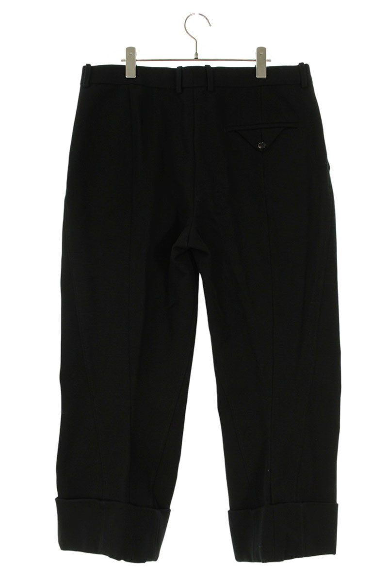 Bottega Veneta Roll-up Cotton Trousers Black Size 38