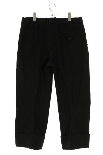 Bottega Veneta Roll-up Cotton Trousers Black Size 38