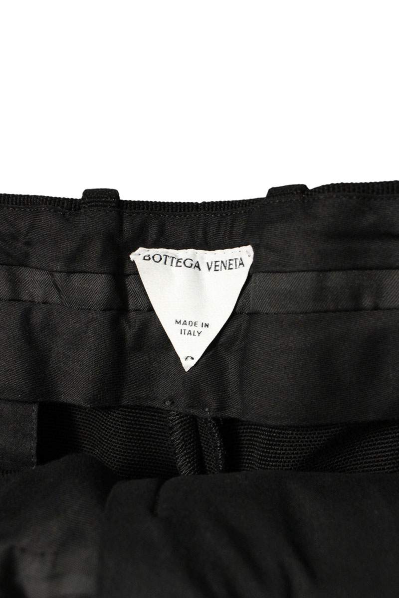 Bottega Veneta Roll-up Cotton Trousers Black Size 38