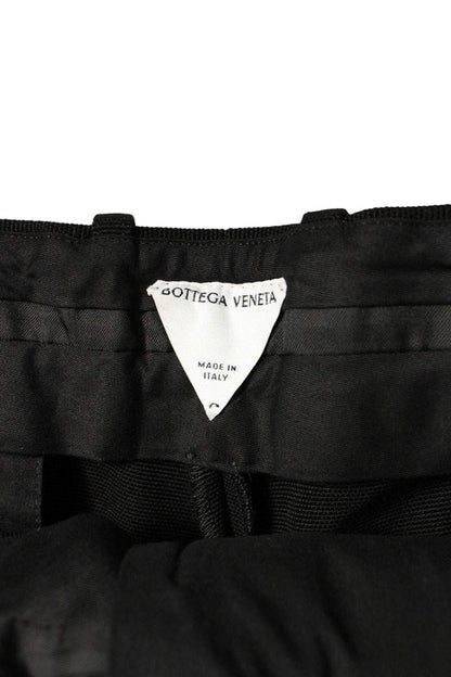 Bottega Veneta Roll-up Cotton Trousers Black Size 38