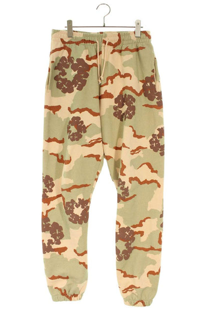 DENIM TEARS Camo Sweatpants Green/Beige Cotton Size 32