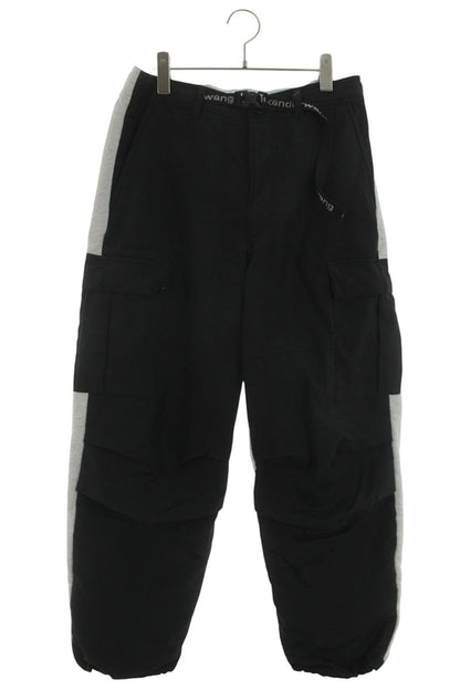 ALEXANDER WANG Paneled Sweatpants Black/Gray Nylon Size 30