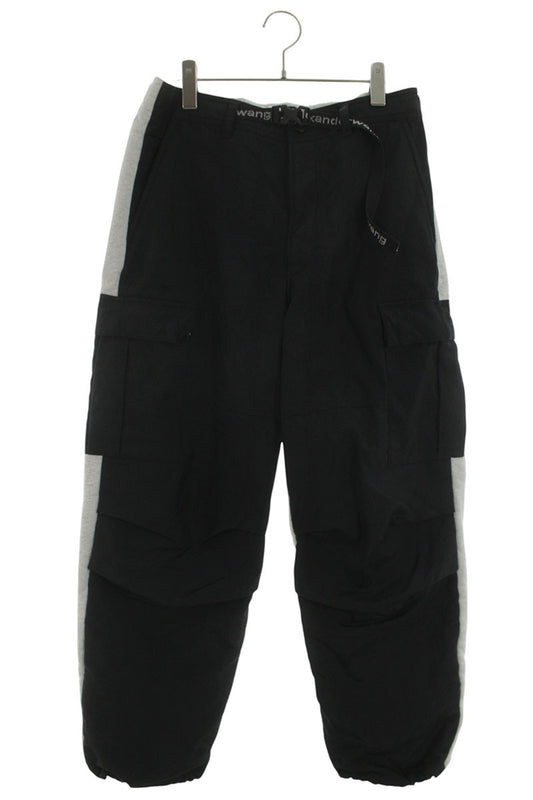 ALEXANDER WANG Paneled Sweatpants Black/Gray Nylon Size 30