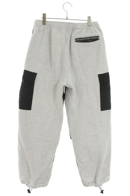 ALEXANDER WANG Paneled Sweatpants Black/Gray Nylon Size 30