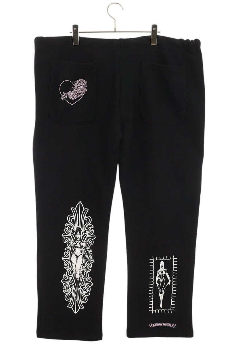 Chrome Hearts DEADLY DOLL Print Sweatpants Size 36