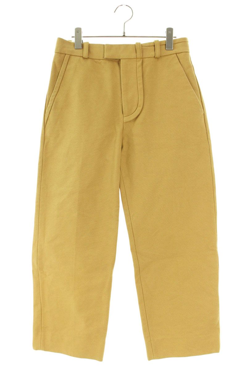 JACQUEMUS Yellow Cotton Trousers Size 32