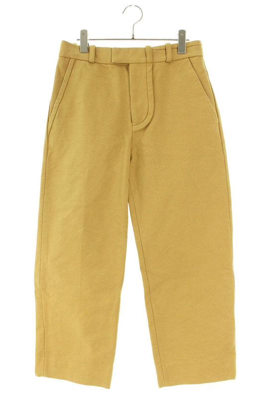 JACQUEMUS Yellow Cotton Trousers Size 32