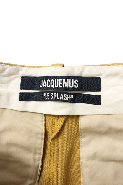 JACQUEMUS Yellow Cotton Trousers Size 32