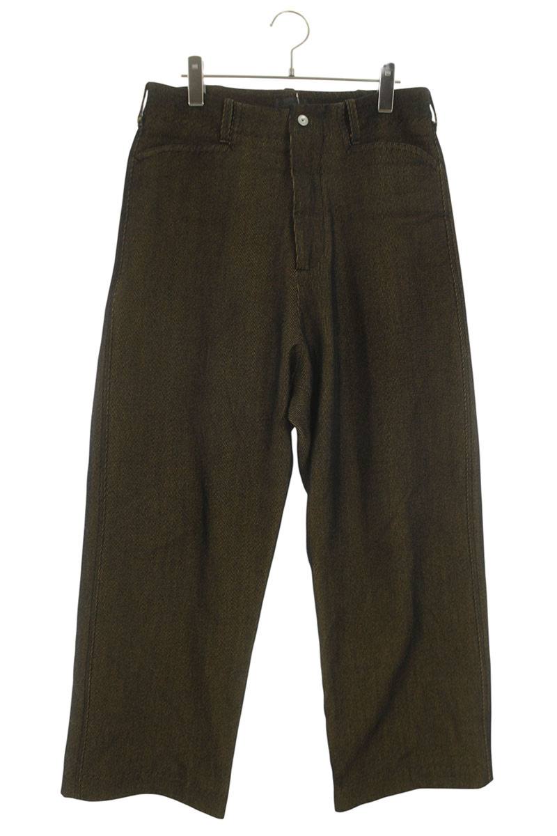 Omar Afridi Yellow Wool Blend TROTTI BAGGY TROUSERS Size 32