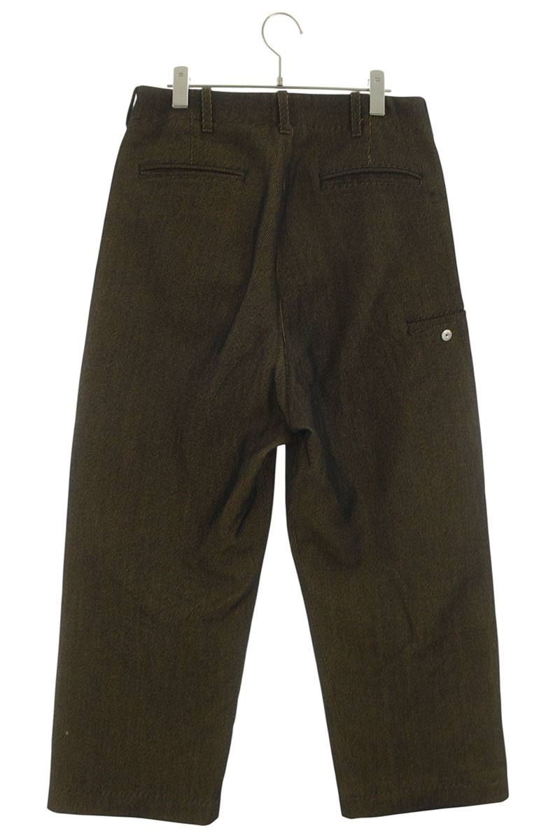 Omar Afridi Yellow Wool Blend TROTTI BAGGY TROUSERS Size 32