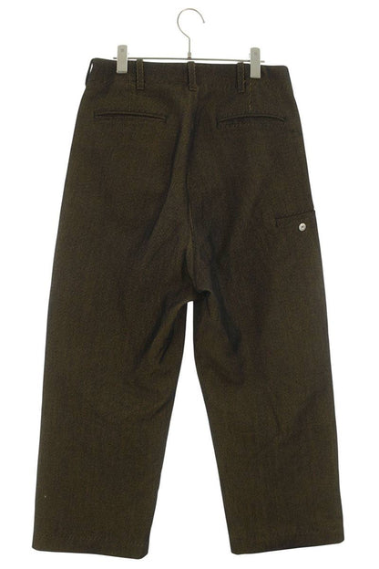 Omar Afridi Yellow Wool Blend TROTTI BAGGY TROUSERS Size 32