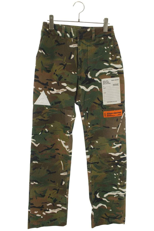 Heron Preston Camo Long Pants Green Size XS